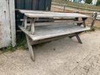 Hardhouten tuintafel 2,50 lang met 2 banken, Ophalen, Gebruikt, Rechthoekig, Hout