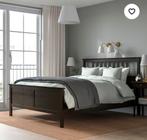 Compleet Ikea Hemmes bed, lattenbodems, goede matras 160x200, Wit, Tweepersoons, Ophalen of Verzenden, Zo goed als nieuw
