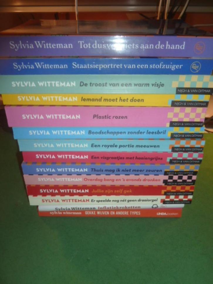 Sylvia Witteman 14 boeken met veel humor; korte verhalen, Boeken, Essays, Columns en Interviews, Zo goed als nieuw, Verzenden