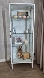 Vintage metalen dokterskast / vitrinekast, Ophalen, 50 tot 100 cm, Metaal, 150 tot 200 cm