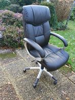 Bureaustoel of computerstoel met rolwielen, Huis en Inrichting, Bureaustoelen, Ophalen, Gaming bureaustoel, Gebruikt, Zwart