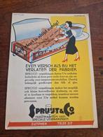 Spruijt en Co Zutphen beschuit vloeiblad, Ophalen of Verzenden, 1980 tot heden, Tijdschrift