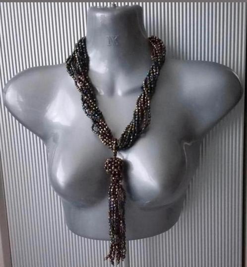 Manouk- meerstrengen ketting multi, Sieraden, Tassen en Uiterlijk, Kettingen, Nieuw, Overige materialen, Overige kleuren, Met hanger