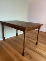 Houten eettafel uitklapbaar, Huis en Inrichting, Tafels | Eettafels, Ophalen, Gebruikt, 100 tot 150 cm, Eikenhout