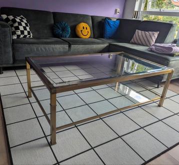 Glazen Salontafel Goud beschikbaar voor biedingen