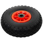 2 Steekwagenwielen massief rubber anti lek PU GRATIS BEZORGD, Doe-het-zelf en Verbouw, Nieuw, Steekwagen, Verzenden