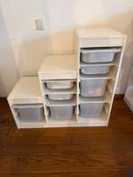 Witte ikea trofast kast met bakken en deksels, Ophalen, Gebruikt, 50 tot 100 cm, Minder dan 100 cm