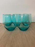 Vijf IVRIG glazen blauw, Ophalen of Verzenden, Zo goed als nieuw, Overige typen