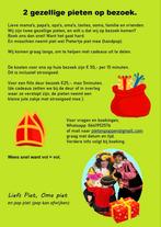 Pieten (met pop) op huisbezoek, Diversen, Sinterklaas, Ophalen of Verzenden, Nieuw