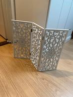 Raamscherm wit hout drieluik, Ophalen of Verzenden, Gebruikt