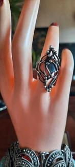 Vintage,modernistische, brutalist Viking  ring,zilver., Ophalen of Verzenden, Zilver, Ring