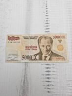 5.000.000 Turkse Lirası - Zeldzaam Biljet!, Ophalen of Verzenden, Los biljet