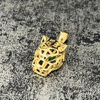 Gouden panter hanger 14 karaat goud kettinghanger, Ophalen of Verzenden, Zo goed als nieuw, Goud, Overige merken