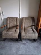 Vintage fauteuils - set van 2, Huis en Inrichting, Ophalen, Gebruikt, Metaal, Minder dan 75 cm