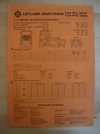 Leyland Marathon Technische Specificatie Brochure 1975, Ophalen, Zo goed als nieuw, Overige merken, Leyland