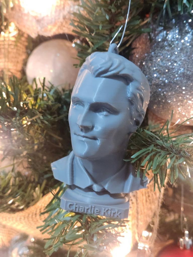 Charlie Kirk Kerstbal - Uniek Ornament, Ophalen of Verzenden, Nieuw