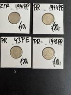 Wilhelmina prachtige complete serie oorlog kwartjes, Postzegels en Munten, Munten | Nederland, Setje, Zilver, 25 cent, Ophalen of Verzenden