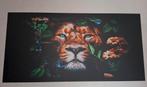Mooi schilderij canvas plaat 160 cm x 80 cm leeuw, Ophalen, 125 cm of meer, Zo goed als nieuw, Schilderij