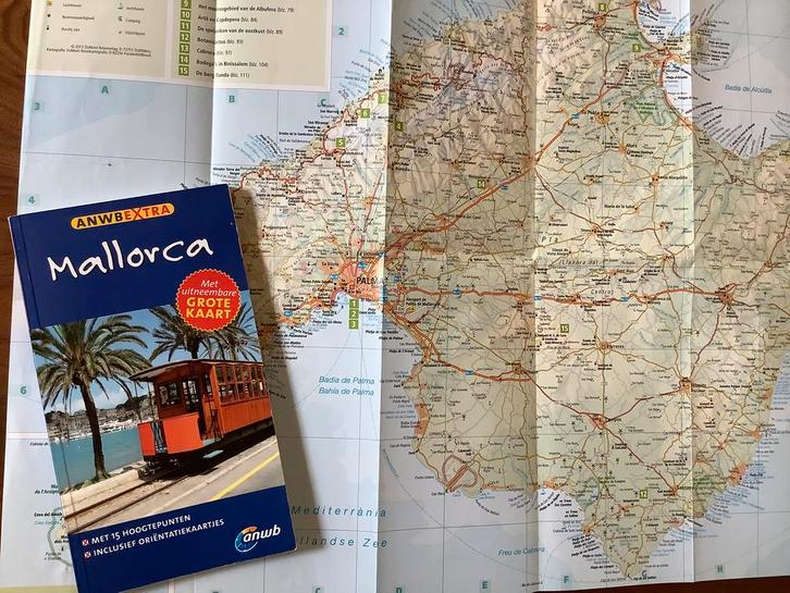 Mallorca ANWB reisgids + kaart, Boeken, Reisgidsen, Zo goed als nieuw, Reisgids of -boek, Europa, ANWB, Ophalen of Verzenden