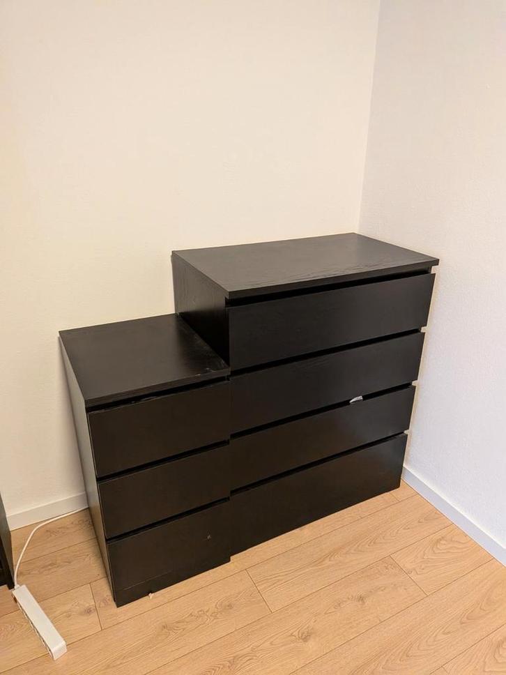 IKEA Malm Kast - 2 Stuks, Huis en Inrichting, Kasten | Ladekasten, Gebruikt, 100 tot 150 cm, 50 tot 100 cm, 25 tot 50 cm, Overige materialen