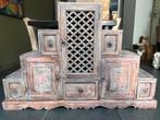 India trapkast ladekast massief teakhout Indiase olifant, Huis en Inrichting, Verburgt Vintage, Gebruikt, 100 tot 150 cm, India Indiase teakhout teak