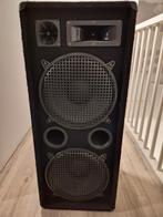 2x Omnitronic DX-2222 passieve speakers 1000 watt, Zo goed als nieuw, 120 watt of meer, Front, Rear of Stereo speakers, Ophalen