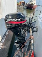 Mercury four stroke 15 pk incl gashendel, Watersport en Boten, Buiten- en Binnenboordmotoren, Ophalen, Gebruikt, Benzine, 10 tot 30 pk
