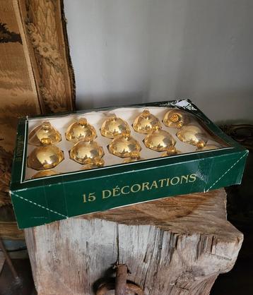 15 Vintage Amerikaanse Glas Kerstballen  beschikbaar voor biedingen