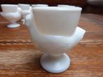 7 vintage eierdopjes van opaline, kip – France, Antiek en Kunst, Ophalen of Verzenden