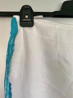 E599 Zucchero maat 38/40=M linnen broek pantalon wit/blauw, Kleding | Dames, Broeken en Pantalons, Maat 38/40 (M), Ophalen of Verzenden