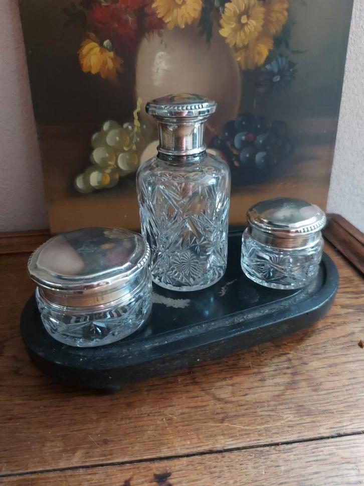 Antieke kaptafel set, Antiek en Kunst, Antiek | Goud en Zilver, Ophalen of Verzenden