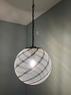Grote glazen hanglamp Murano glas Swirl, Huis en Inrichting, Lampen | Hanglampen, Ophalen of Verzenden, Zo goed als nieuw, Glas