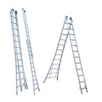Tweedelige reformladder 2x12 sporten, Doe-het-zelf en Verbouw, Ladders en Trappen, Nieuw, Ladder, Ophalen of Verzenden, 4 meter of meer