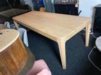 Eiken Tafel 250x100cm - Afgeronde Hoeken b keuze hoge kortin, Ophalen, Eikenhout, 50 tot 100 cm, Vijf personen of meer
