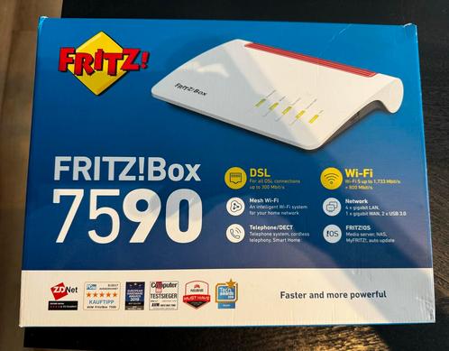 FRITZ!Box 7590 Router met Modem - Nieuw, Computers en Software, Routers en Modems, Nieuw, Router met modem, Ophalen of Verzenden