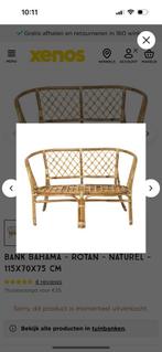 Rotan bankje xenos, Ophalen of Verzenden, Rotan