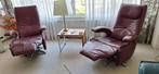 Twee leren relaxfauteuils, Ophalen, Gebruikt, Minder dan 75 cm, Leer