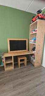 Steigerhouten Kinderbureau met Schoolbord, Huis en Inrichting, Ophalen, Gebruikt, Bureau