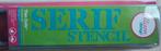 Ellison design alphabet serif stencil, 3.8 Cm, Ophalen of Verzenden, Nieuw, Frame of Mal, Sizzix