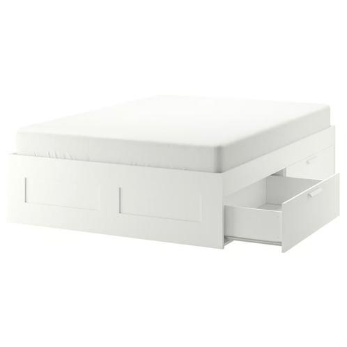 Brimnes bed 160200 inclusief hoofdeinde, Huis en Inrichting, Slaapkamer | Matrassen en Bedbodems, Zo goed als nieuw, 160 cm, 200 cm