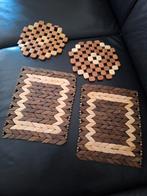 4 houten onderzetters. Als nieuw!, Ophalen of Verzenden, Zo goed als nieuw, Pot of Pan