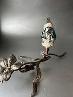 Oude glazen kerstbal op klem: kerstman, Diversen, Kerst, Gebruikt, Ophalen of Verzenden, Nvt, Nvt