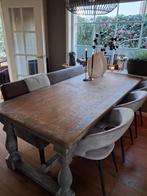 Kloostertafel inclusief eetbank., 200 cm of meer, Zo goed als nieuw, Rechthoekig, 50 tot 100 cm