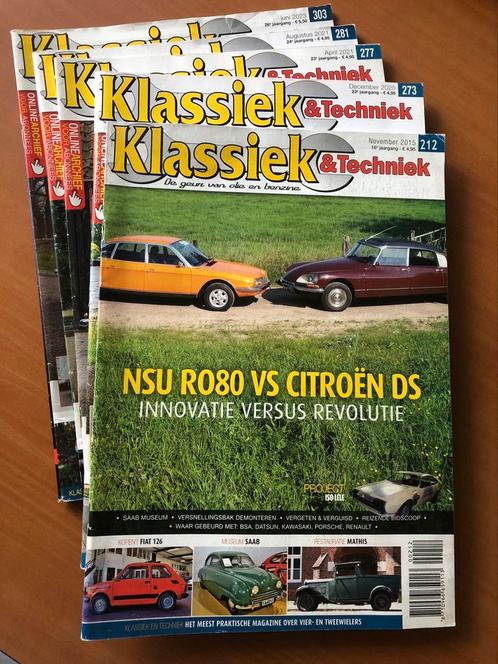 Klassiek & Techniek ‘15-‘23: 5x voor €5 (los te koop á €1), Boeken, Auto's | Folders en Tijdschriften, Gelezen, Algemeen, Ophalen