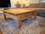 Mooie eikenhouten salontafel 120x120 met lades, Ophalen, Minder dan 50 cm, 100 tot 150 cm, 100 tot 150 cm