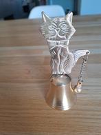 Vintage messing poes met bel – decoratief beeldje, Ophalen of Verzenden