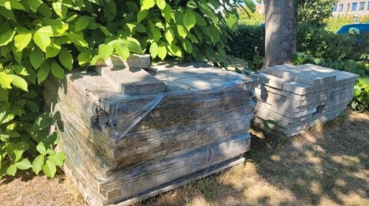 Gratis 30m2 Terrastegels (17x59 & 27x59) - Afhalen, Tuin en Terras, Tegels en Klinkers, Ophalen of Verzenden