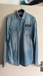 PME LEGEND DENIM OVERHEMD MAAT M. BLAUW, Kleding | Heren, Overhemden, Blauw, Zo goed als nieuw, Pme Legend, Halswijdte 39/40 (M)