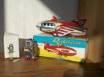 Vintage Blikken Speelgoed  Rocket Racer en een Robot, Antiek en Kunst, Antiek | Speelgoed, Ophalen of Verzenden