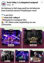Rock valley 2 toegangskaarten en 1 parkeerticket P1, Tickets en Kaartjes, Twee personen